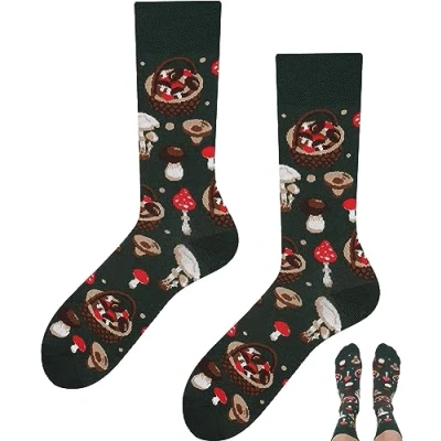 Abbildung von TODO Lustige Good Luck Socken Damen und Herren 777 St. Patrick mit Hufeisen, Topf voll Gold (Kleeblatt 35 38)