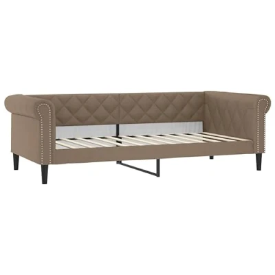 Abbildung von vidaXL Tagesbett, Gästebett 2 in 1, Sofabett Schlafsofa für Schlafzimmer Wohnzimmer, Bettsofa Sofa, Modernes Design, Cappuccino Braun 90x200cm Kunstleder