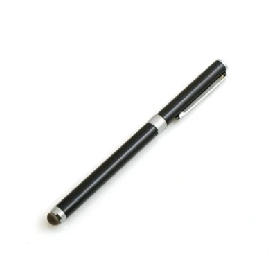 Abbildung von System S 2 in 1 Stylus Stift Textilfaser Spitze Touch Pen kapazitiver Bildschirm Eingabe Kugelschreiber Schwarz für Smartphone Touchscreen Handy Tablet PC PDA