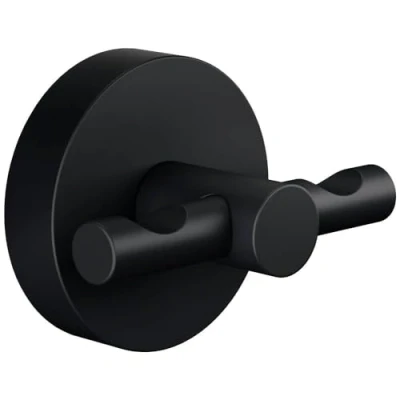 Abbildung von tesa Garderobenhaken Mantelhaken 40564 00000 00 MOON BLACK Anzahl der Haken: 2 (B x H