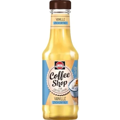 Abbildung von Schwartau Coffee Shop Vanille ohne Zucker, Kaffeesirup zum Verfeinern von Kaffeespezialitäten, 200ml