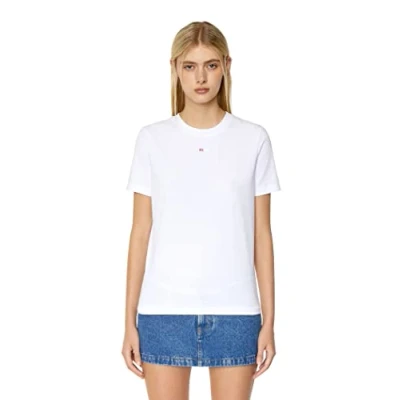 Abbildung von Diesel Microdiv Tshirt basic, Damen, Größe: Medium, White