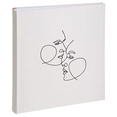 Abbildung von Exacompta 16079E Fotoalbum ART 300 Fotos 60 Seiten schwarz Format 29 x 32 cm Einband aus mattem elfenbeinfarbenem Kunstleder mit Glanzprägung
