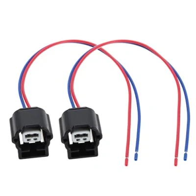 Abbildung von 2stk 2 poliger Lichtmaschinen Reparaturstecker Kabelbaum Stecker Kabelstecker Reparatur PL17 WL2 mit 15 cm Langem Kabel Kompatibel Bosch