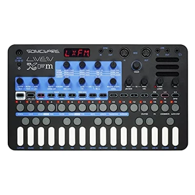Abbildung von Sonicware Liven XFM [Multitrack FM Synthesizer] 4 Synth Engines, Operatoren, 16 Algorithmen, Spur Step Sequencer, Fusion für einzigartige Sounds