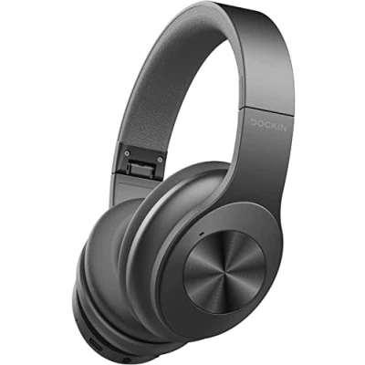 Abbildung von DOCKIN D Pure NC Wireless Bluetooth Kopfhörer kabellos, Active Noise Cancelling ANC Kopfhörer, 42H Akku, aptX HD, 5.1 Over Ear Headphones, Geringe Latenz, Headset faltbar, AUX