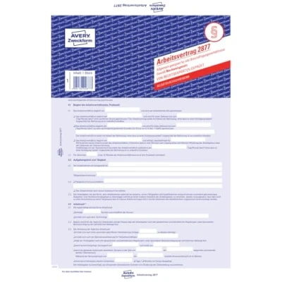 Abbildung von AVERY Zweckform 2877 Arbeitsverträge