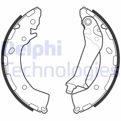 Abbildung von DELPHI LS2150 Bremsbacken 203 32 KIA: Rio 4 Schrägheck