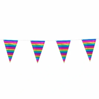 Abbildung von Flag Linie Regenbogen Metallic 10 m