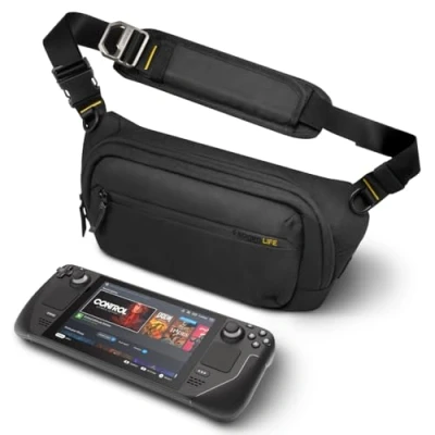 Abbildung von Spigen KD410 Sling Bag Klasden Handytasche schwarz