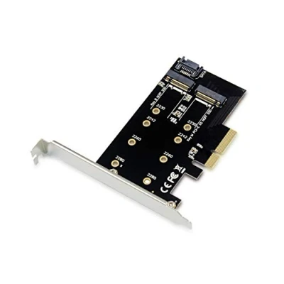 Abbildung von Conceptronic EMRICK04B PCI Express Card 2 in 1 M.2 SSD PCIe Adapter