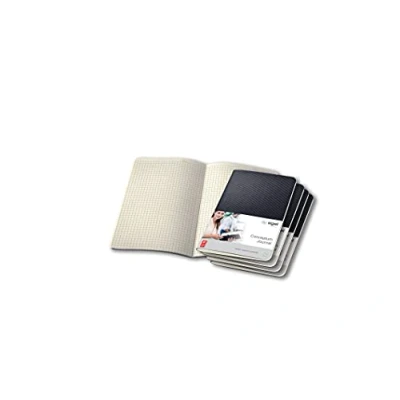 Abbildung von SIGEL CO864 Notizheft schwarz, ca. A6, 64 Seiten kariert, aus nachhaltigem Papier, Conceptum 5er Pack