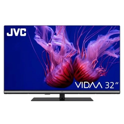 Abbildung von JVC QLED Fernseher 32 Zoll Smart TV VIDAA LT 32VQF555D Full HD Fernseher, HDR mit integriertem Triple Tuner, LED schwarz