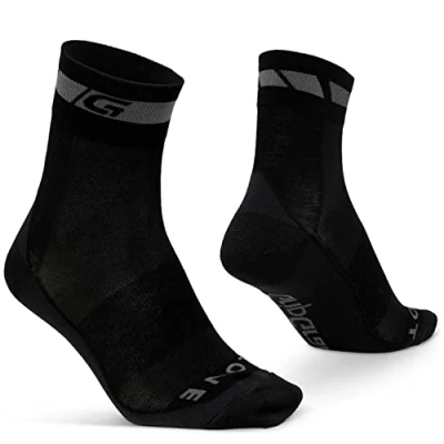 Abbildung von GripGrab Merino Wolle Regular Cut 1er und 3er Pack Fahrradsocken Radsport Strümpfe mit Merinowolle Geschenkbox Set
