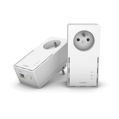Abbildung von Strong PowerLine 1000 Kit, Mbit/s, IEEE 802.3, 802.3u, Gigabit Ethernet, 10,100,1000 HomePlug AV2, 128 bit AES