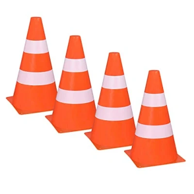 Abbildung von Idena 40085 Pylonen, 4 Stück, Verkehrshütchen aus Kunststoff, für Sport, Outdoor, Slalom, Fußball, ca. 24 x 13,5 cm