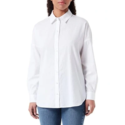 Abbildung von Selected Femme Slflina Sanni Shirt Bluse, Damen, Größe: 36, Bright white