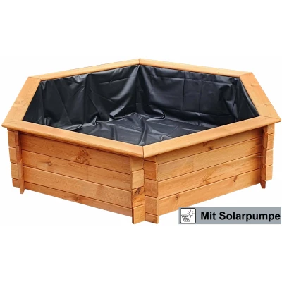 Abbildung von promadino Hochteich, BxTxH: 222x193x40 cm, 1100 l, (Set), inkl. Solarpumpe