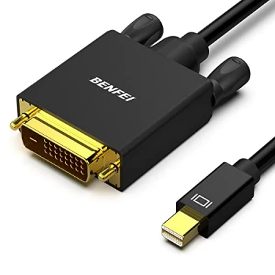 Abbildung von BENFEI Mini DisplayPort auf DVI D, 3m Vergoldet 1080P DP zu Kabel