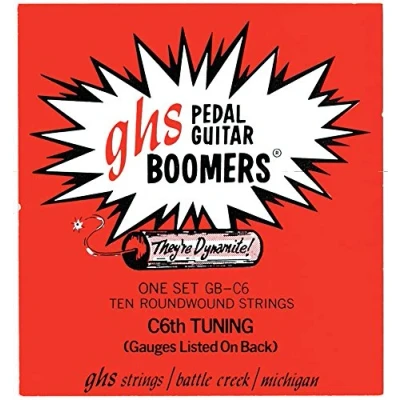 Abbildung von GHS Pedal Steel Boomers GB C6 Guitar String Set, 10 Strings, Tuning, .015 .070