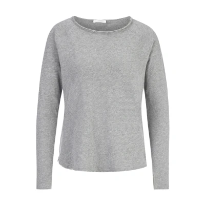 Abbildung von Rich &amp; Royal Organic Basicshirt AUS Biobaumwolle Langarmshirt, Damen, Größe: 38, Grey melangé
