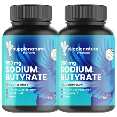 Abbildung von supplenatura® Sodium Butyrate (Natrium) 550mg 360 St