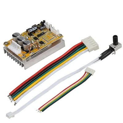Abbildung von 5 V 36 350 Watt Breite Spannung 3 phasen sensorless BLDC Motor Controller Board Brushless ESC Driver Modul mit Kühlkörper