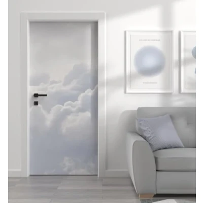 Abbildung von MyMaxxi Tür bekleben mit Türtapete Selbstklebend 90x200 Wolken verschönern Türfolie Türaufkleber XXL Aufkleber Folie Türposter Türklebefolie für jedes Zimmer