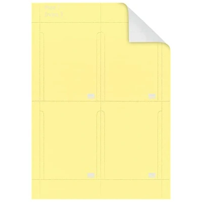 Abbildung von Nobo 2403004 Kartentafel Zubehör T Karten, Größe 3, 20 Stück, gelb