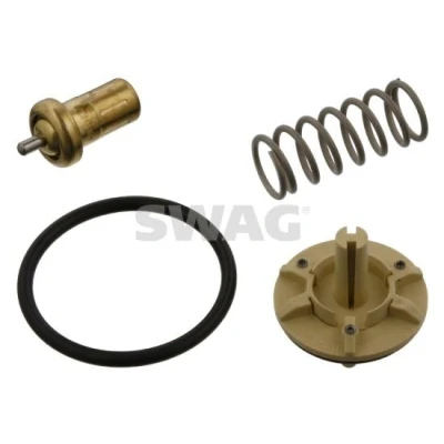 Abbildung von SWAG 30 93 6844 Kühlwasserthermostat 88 mit Dichtring Kunststoff VOLKSWAGEN: GOLF 5 Schrägheck, 6, Polo IV SKODA: Octavia 2 Combi