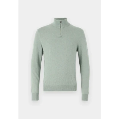 Abbildung von Jack &amp; Jones Troyer JJEEMIL KNIT HALF ZIP NOOS mit Rippbündchen