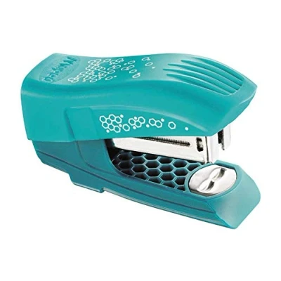 Abbildung von Maped Hefter GREENLOGIC Standard Mini 24/6 12/15 Blätter inklusive 400 Heftklammern mit eingebautem Heftklammernzieher aus 95% recyceltem Material,