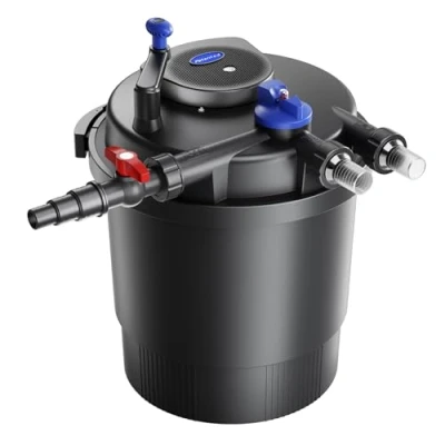 Abbildung von SunSun CPF 20000 Druckteichfilter 12.000 l/h / 36 W UVC Einheit, Teichdruckfilter für Teiche bis 40.000 Liter, Teichklärer, Filteranlage