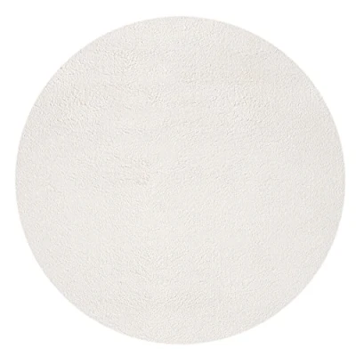 Abbildung von Mia&#039;s Teppiche Olivia Wohnzimmer/Schlafzimmer Teppich waschbar 120 cm Rund, Creme
