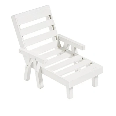 Abbildung von Liege ca. 12 x 6,7 8 cm, Holz Weiss