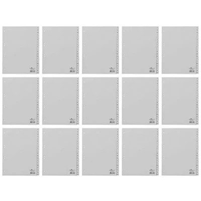 Abbildung von DURABLE Hunke &amp; Jochheim Register, PP, A Z, grau, A4 volldeckend, 215/230 x 297 mm, 20 Blatt (15)