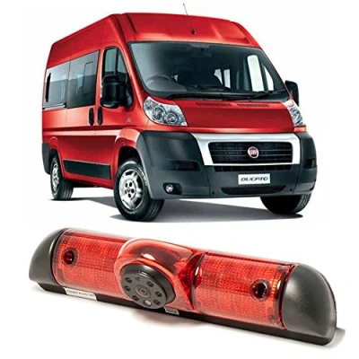 Abbildung von HD Auto Dritte Dachoberseitenbremse Lampenkamera Bremslicht hintere Ansicht Unterstützungskamera für FIAT Ducato X250/Peugeot Boxter III AVIS AVS325CPR/Citroen Jumper/Dodge/Kastenwagen Einparkhilfe