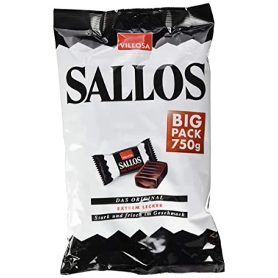 Abbildung von SALLOS das Original! Die Kombination aus leckerem Lakritz und würzigen Kräutern eckig, würzig, einzigartig 10er Pack (10x 750 g)