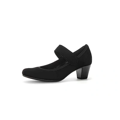 Abbildung von Gabor Spangenpumps, Blockabsatz, Businesschuh, Abendschuh mit Klettriemchen