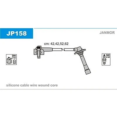 Abbildung von JANMOR JP158 Zündkabelsatz MAZDA: 626 V Hatchback, Station Wagon, Limousine