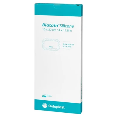 Abbildung von Biatain Silicone Schaumverband 10x30 cm 5 St