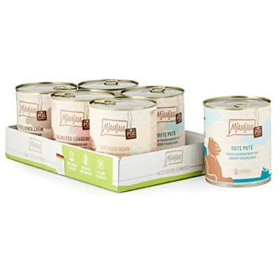 Abbildung von MjAMjAM Premium Nassfutter für Katzen Mixpaket V Purer Fleischgenuss, 6er Pack (6 x 800 g), getreidefrei mit extra viel Fleisch,Fleischig