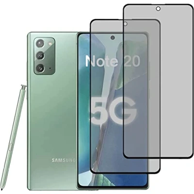 Abbildung von [2 Stück] Sichtschutz für Samsung Galaxy Note 20 Anti Spy Sichtschutzfolie 9H Härte, Spähen Privatsphäre Schutzfolie,Gehärtetes Glas Folie Blickschutzfolie, Privacy Screen mit