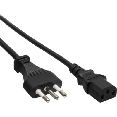 Abbildung von InLine 16652I Netzkabel, Netzstecker Italien auf Kaltgerätestecker C13, 1,8m