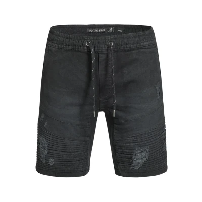 Abbildung von Indicode Jeans MIT Elastisc Shorts, Herren, Größe: Small, Black