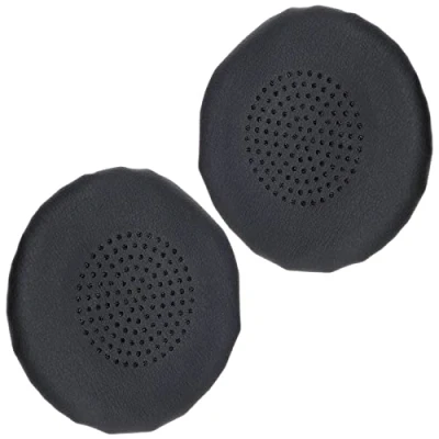 Abbildung von eMagTech 1 Paar Ohrpolster Kompatibel mit Plantronics Blackwire C510 C520 C710 C720 Kopfhörer Protein Leder Ohrmuscheln Headset Ersatzteile Schwarz