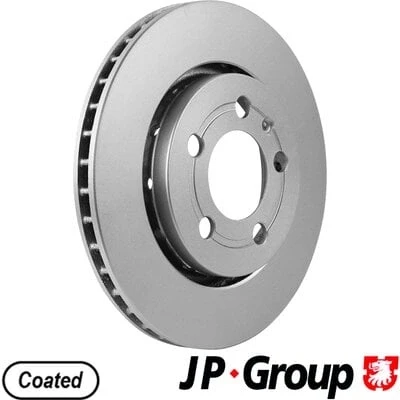 Abbildung von JP GROUP 1163207000 Bremsscheibe Hinterachse 256 22 5 außenbelüftet beschichtet VOLKSWAGEN: Golf 4 Schrägheck, Variant, Bora Limousine