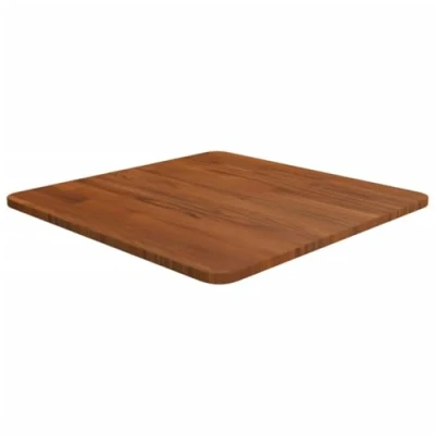 Abbildung von vidaXL Tischplatte Quadratisch Massivholzplatte Eichenplatte Holzplatte Platte Ersatztischplatte Dunkelbraun 50x50x1,5cm Eiche Behandelt