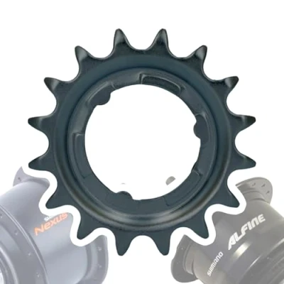 Abbildung von F26 Shimano Fahrrad Nexus/Alfine Getriebenaben Verschleiss Teil Service Wartung Austausch Naben Ersatz Ritzel (Schwarz 18 Zähne)