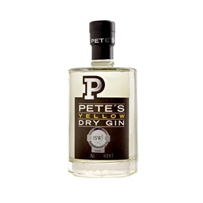Abbildung von Pete&#039;s Yellow Dry Gin aus Deutschland, 1er Pack (1 x 500 ml)